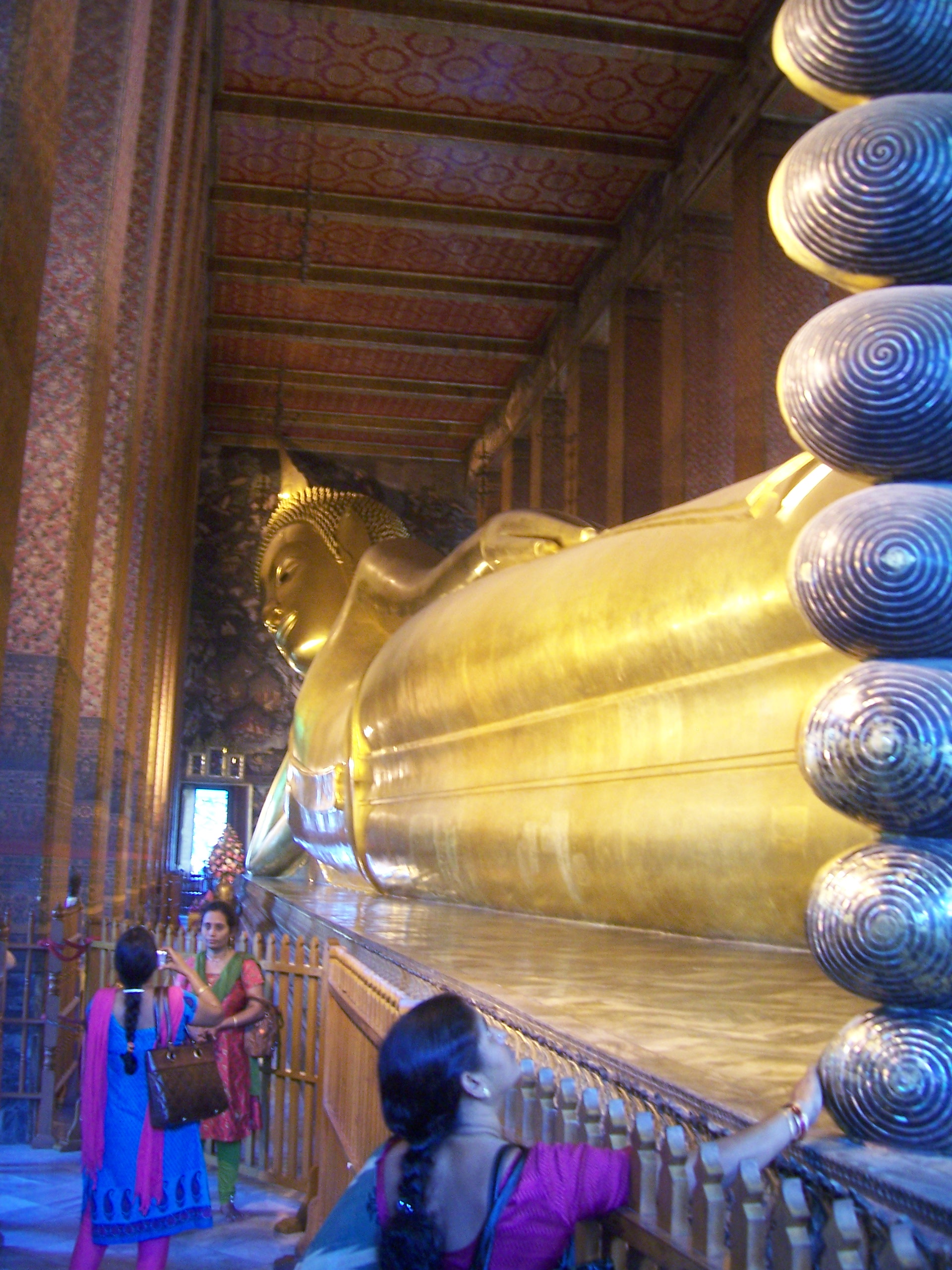 největší Budha -délka 45m v Bangkoku
